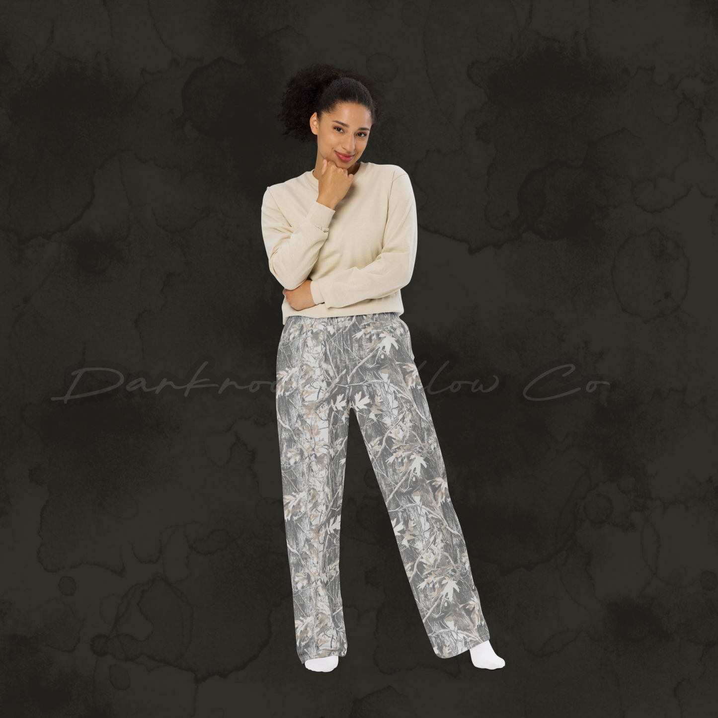 Camo Unisex Wide Leg Pants