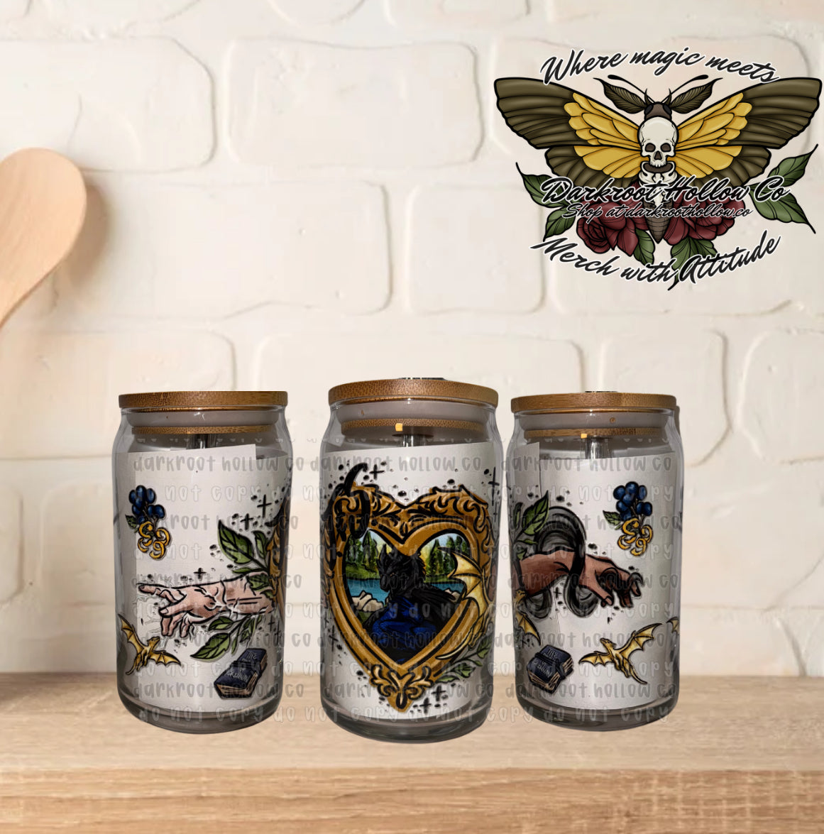 Dragon Rider Glass Tumbler