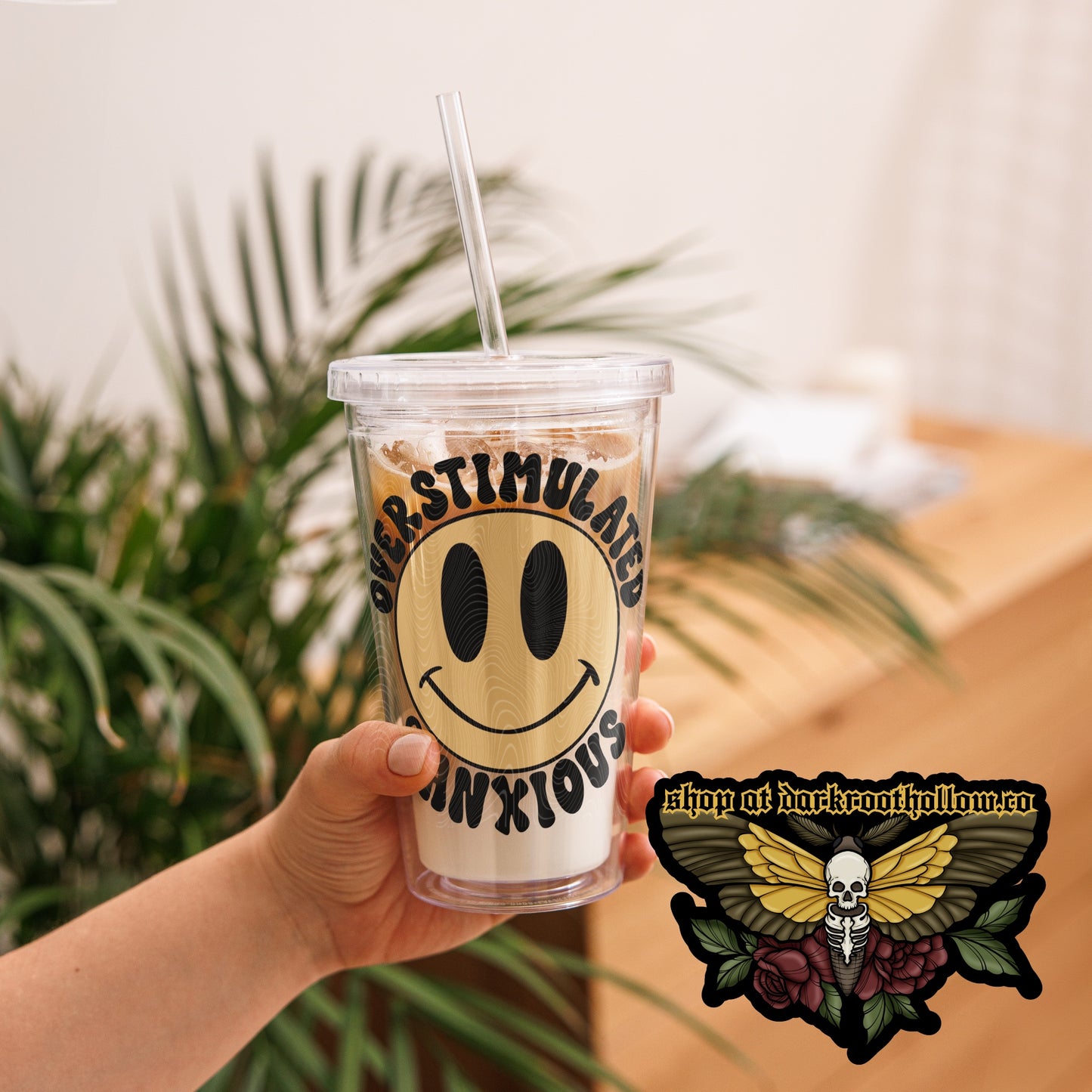 Overstimulated & Anxious 16oz tumbler