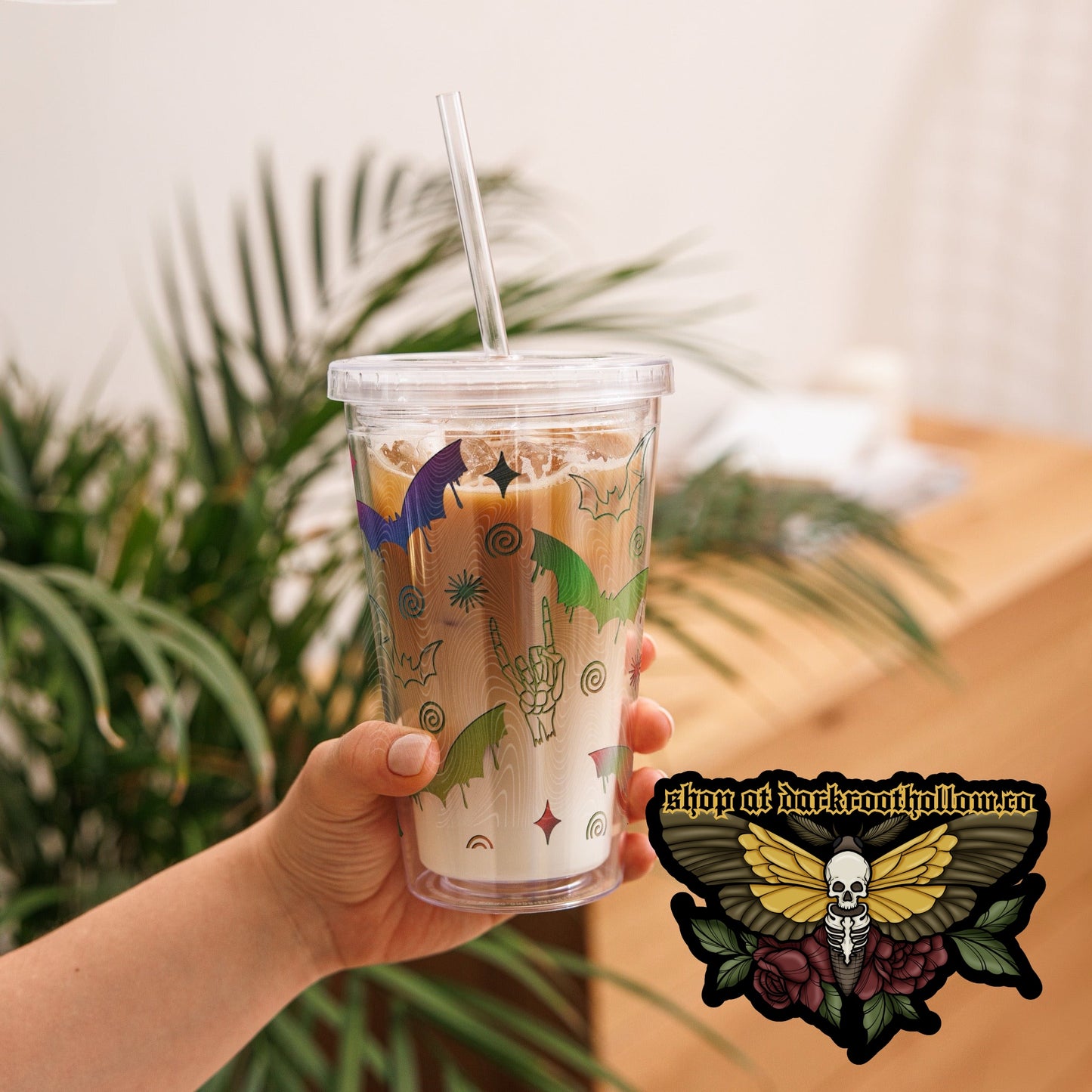 Dark Holo Spooky 16oz tumbler