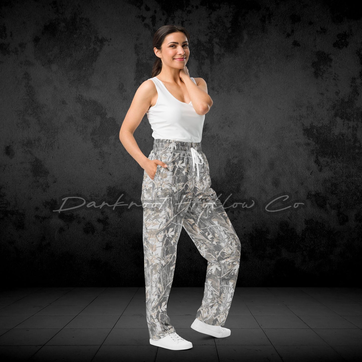 Camo Wide-leg joggers