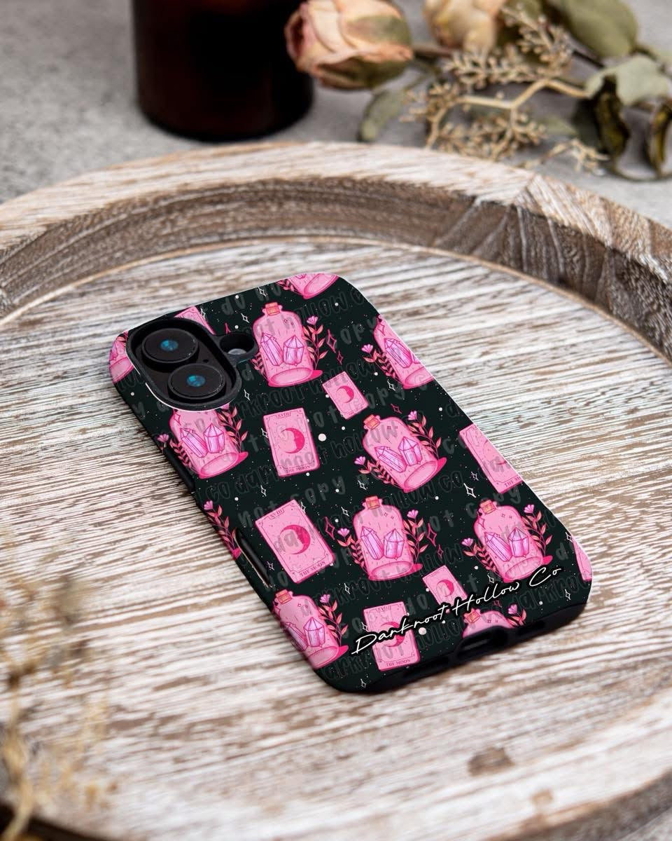 Pink Moon Tarot iPhone Case