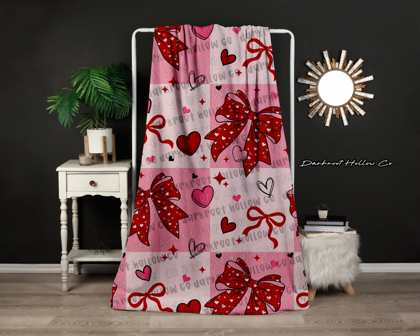 Heart Bow Blanket