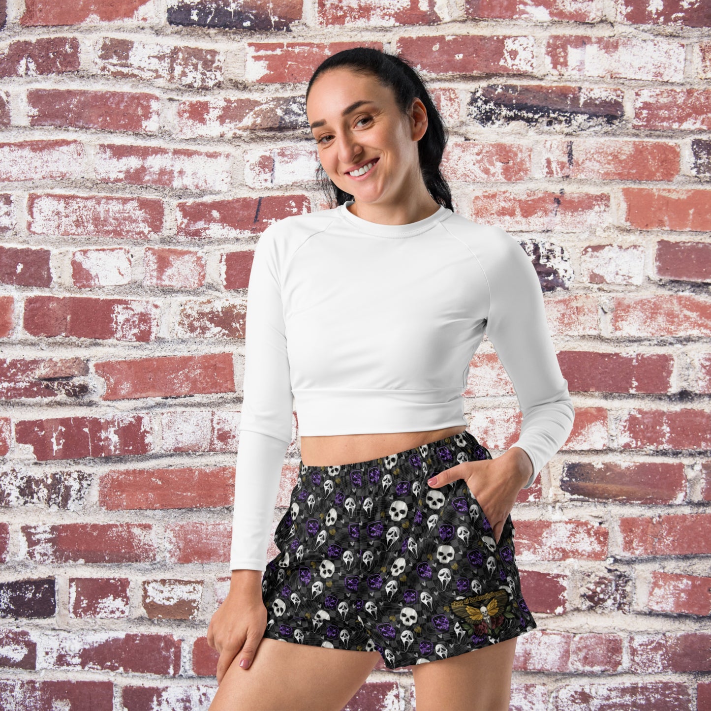 Masked Men Unisex Athletic Shorts