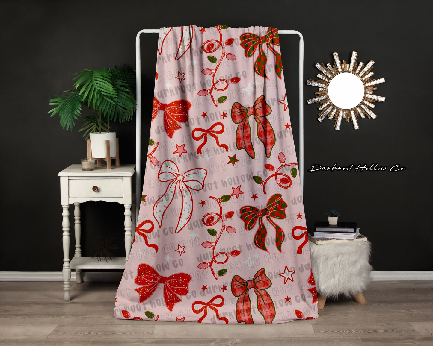 Christmas Bow Blanket
