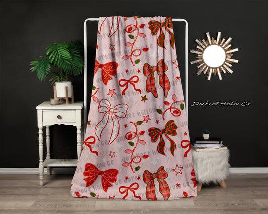 Christmas Bow Blanket