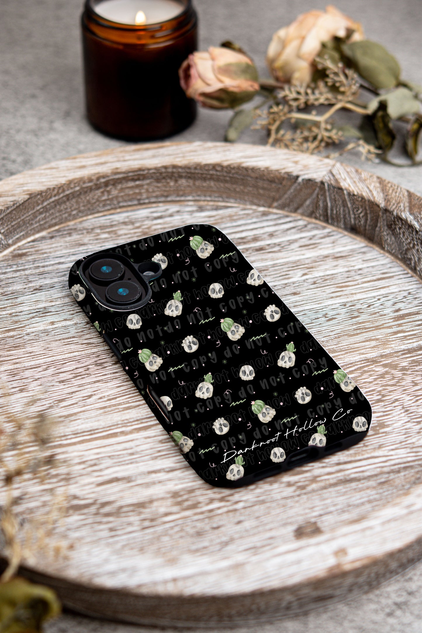 Skull Cactus iPhone Case