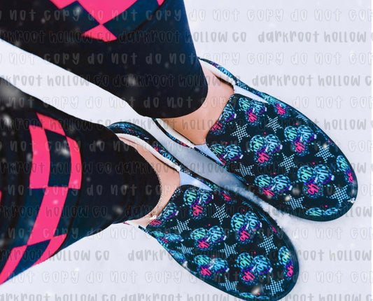 Ho Ho Ho slip-on canvas shoes