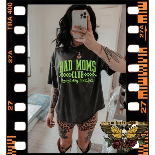 Bad moms club neon green