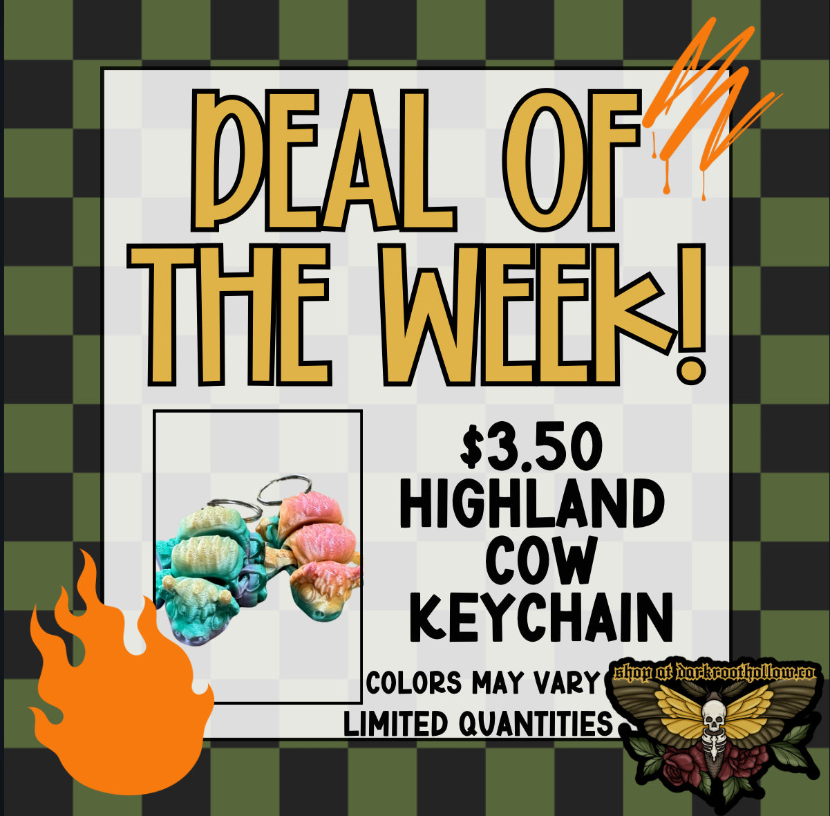 Articulated 3D highland cow