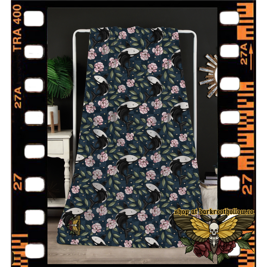 Orcas Throw Blanket