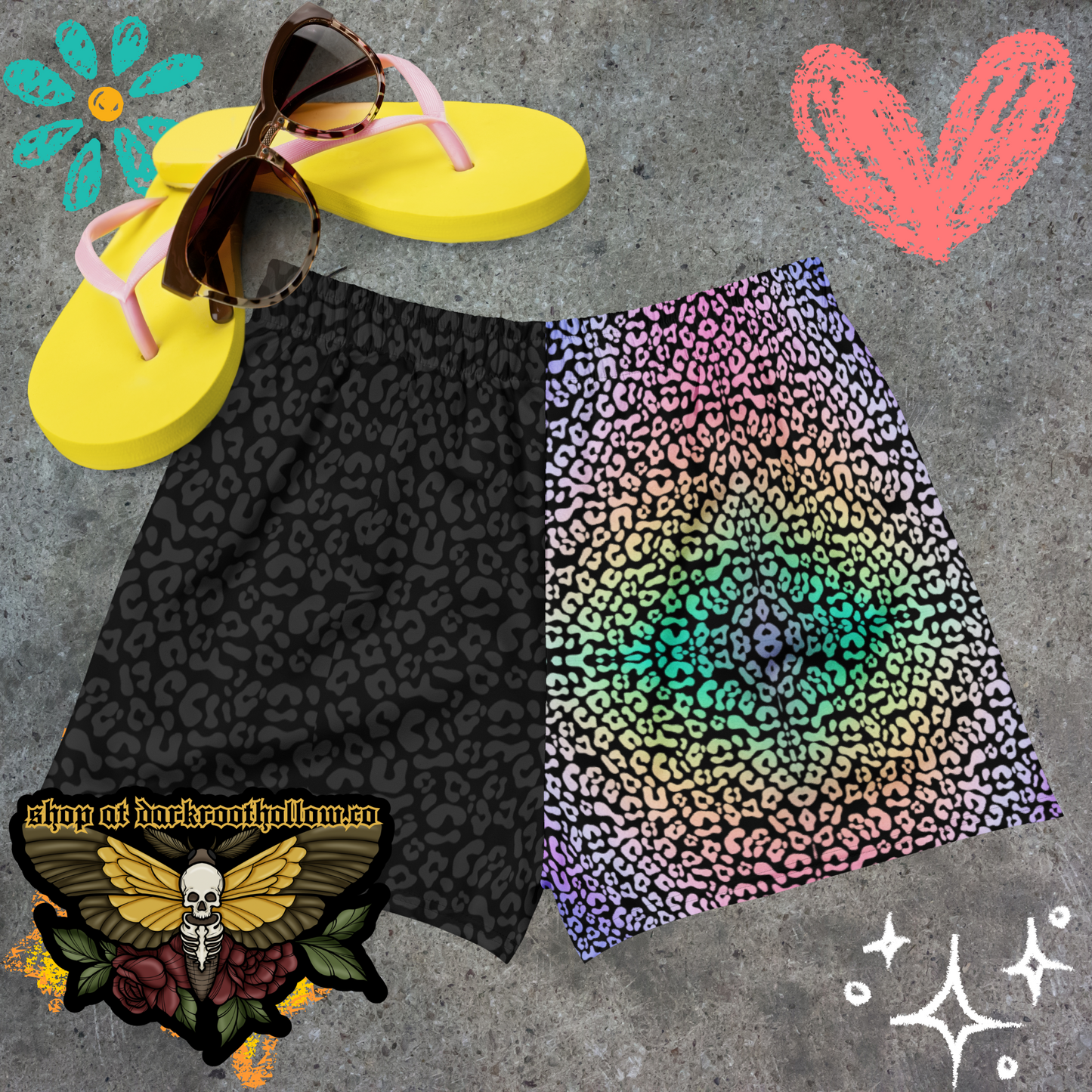 Split Personality Unisex Athletic Shorts