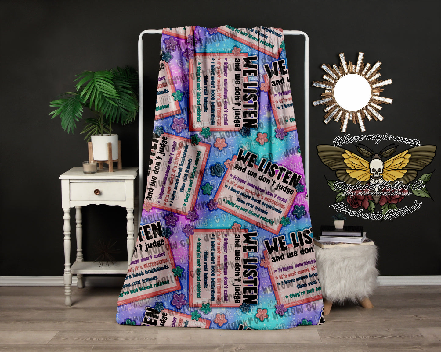 We listen & we don’t judge Blanket