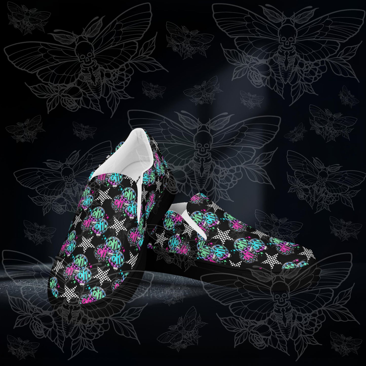 Ho Ho Ho slip-on canvas shoes