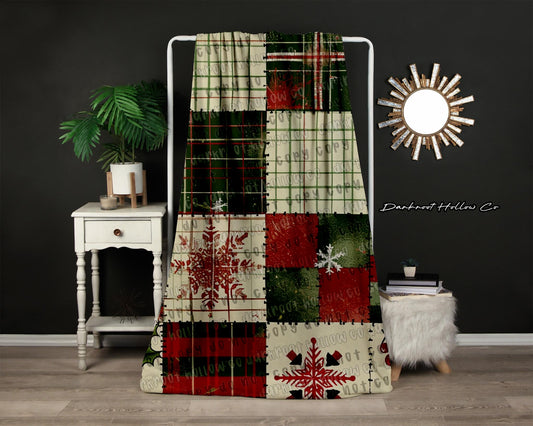 Christmas Patchwork Blanket