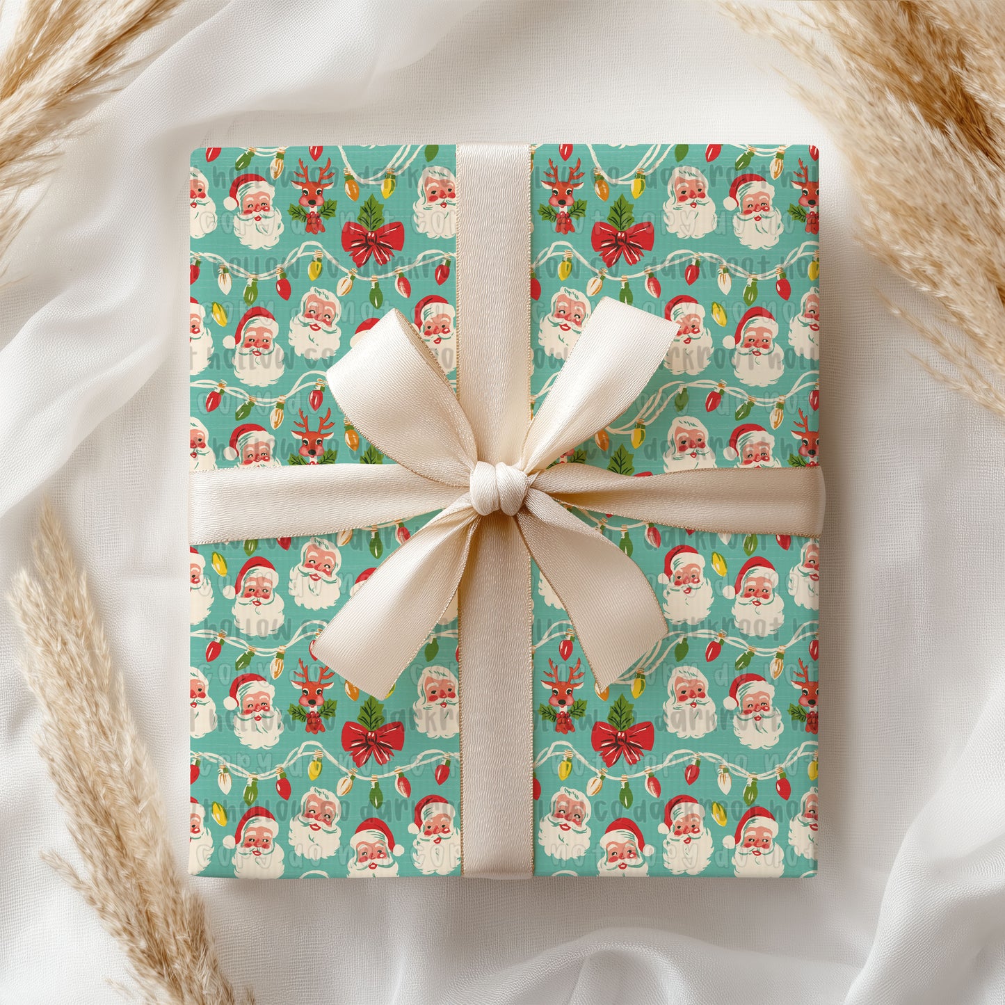 Silly Santa Wrapping Paper Roll