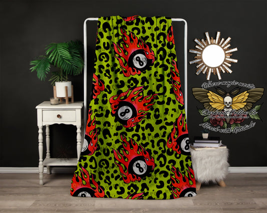 Cheetah 8ball Blanket