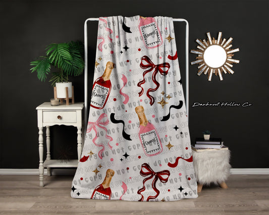Champagne & Bows Blanket