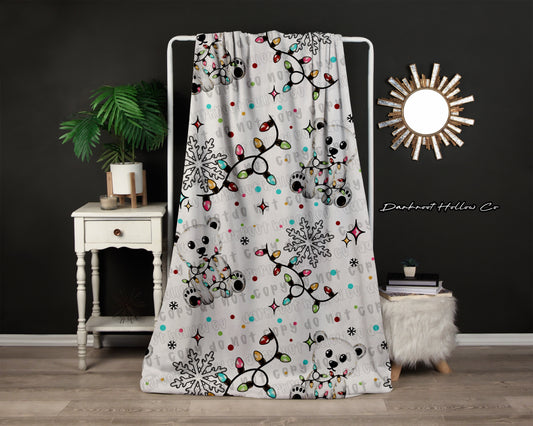 Polar Bear Lights Blanket
