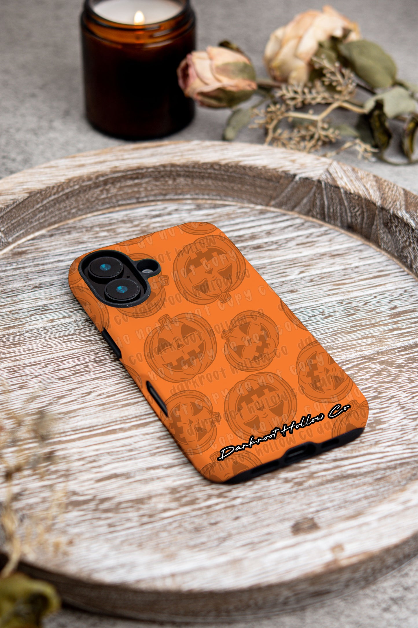 Orange Pumpkin iPhone Case